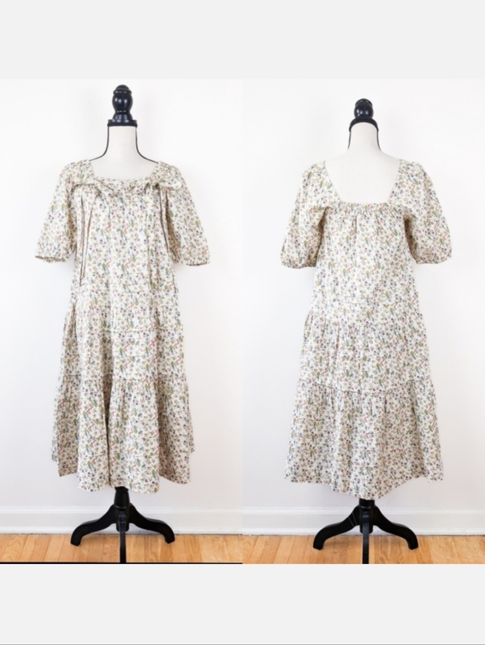 🦋LAST🦋 NWT Kopal Ruby Cottage Core 100% Cotton Handmade Dress, Size Large